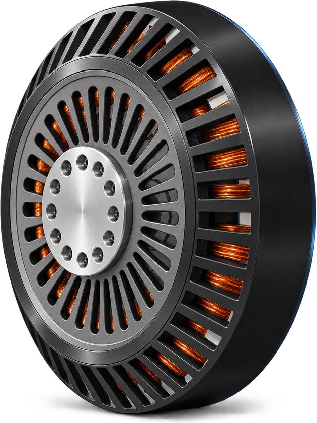 Photorealistic rendering of the Linear Labs HET-IR98 drone motor design