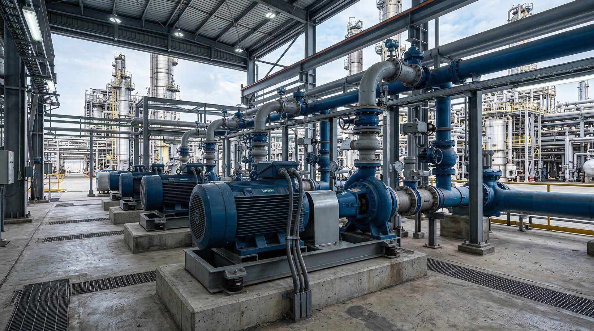 Industrial pump station