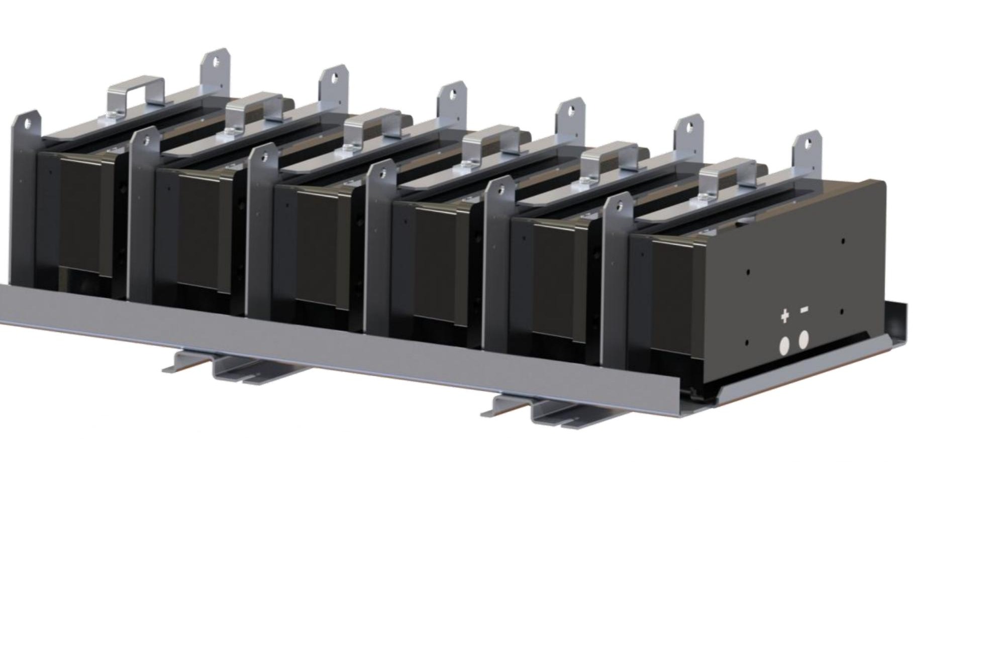 SSB energy storage rack — Richardson ultracapacitor modules in production housing